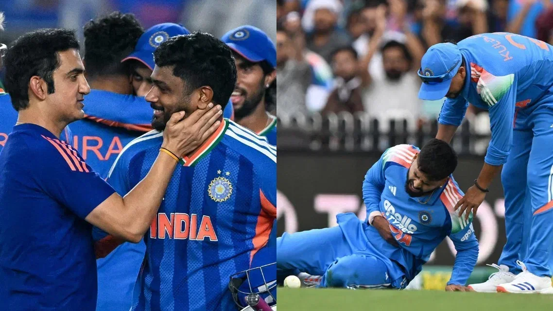 Gautam Gambhir Sanju Samson Shreyas Iyer for India. Image Credits: AFP