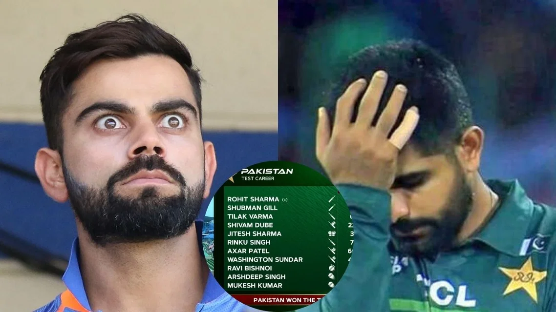 Virat Kohli Shocked Babar Azam Sad. Image Credits: X