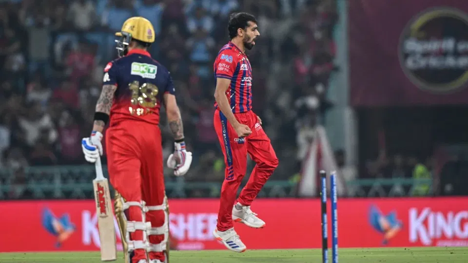 Virat Kohli dismissed by Prince Yadav. [Source - AP]