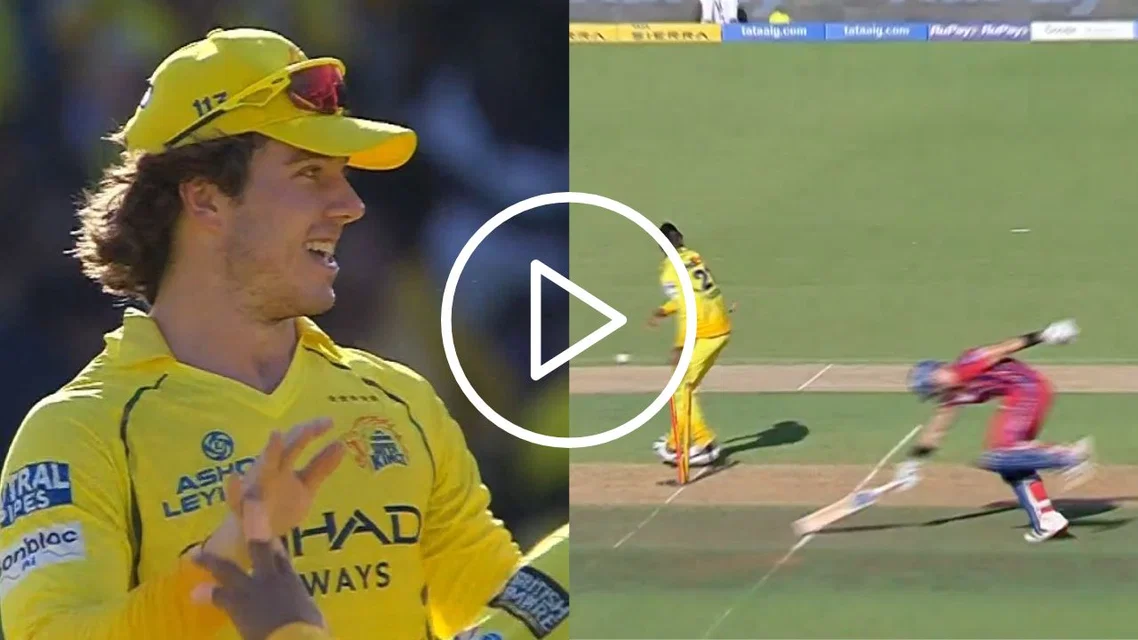 Dewald Brevis Run-Out - (Source: ScreenGrab/IPL)