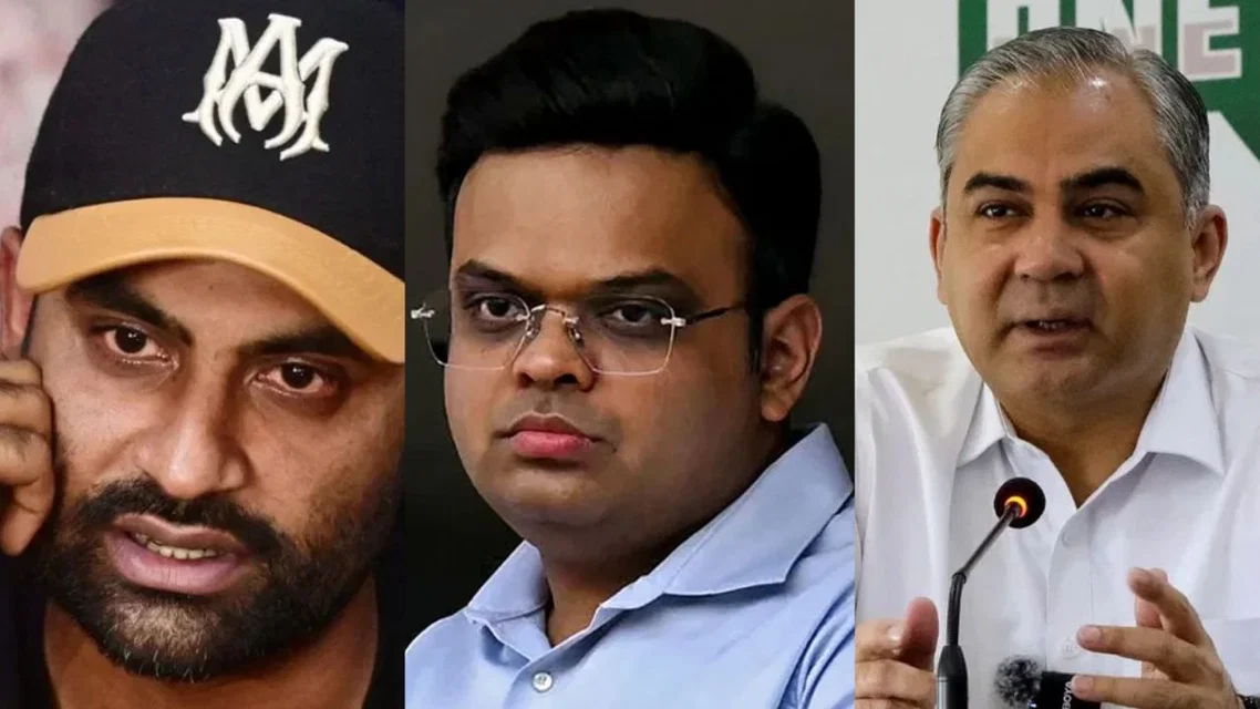 Tamim Iqbal, Jay Shah and Mohsin Naqvi [Source: AFP]