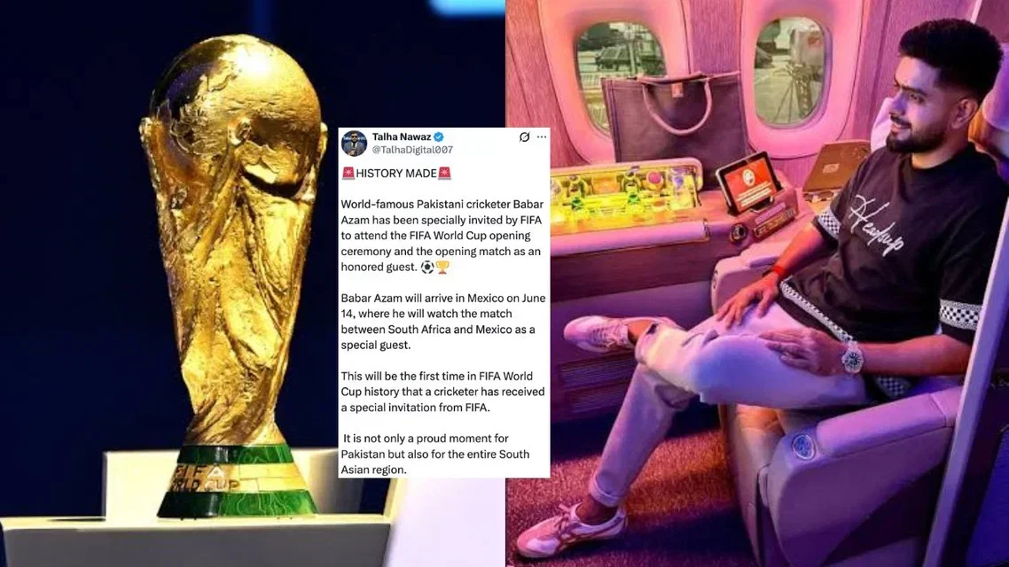 Babar Azam for FIFA World Cup. Image Credits: X