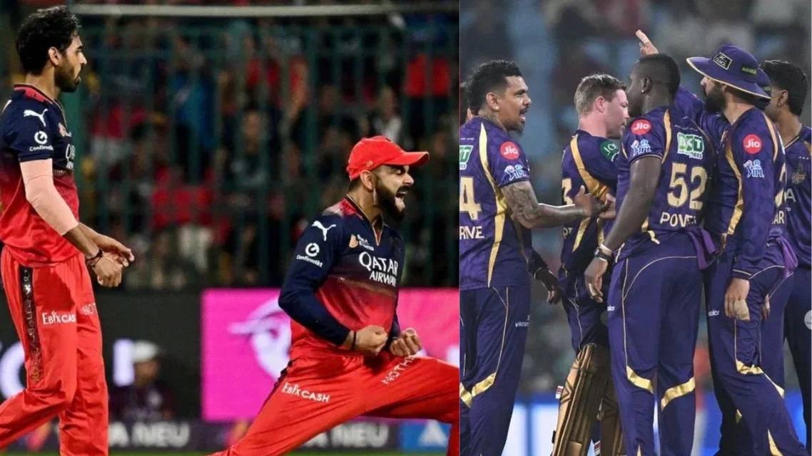 RCB v KKR Head To Head Records (AFP and AP)