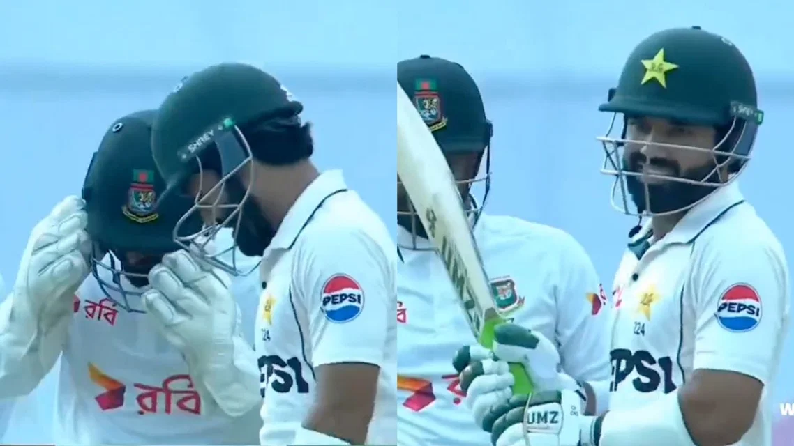 Litton Das and Mohammad Rizwan - (Source: ScreenGrab/X)