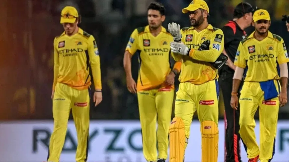 CSK टीम के खिलाड़ी (AFP)