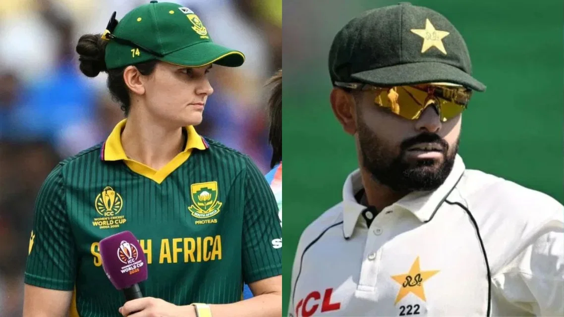Laura Wolvaardt and Babar Azam [Source: AFP]