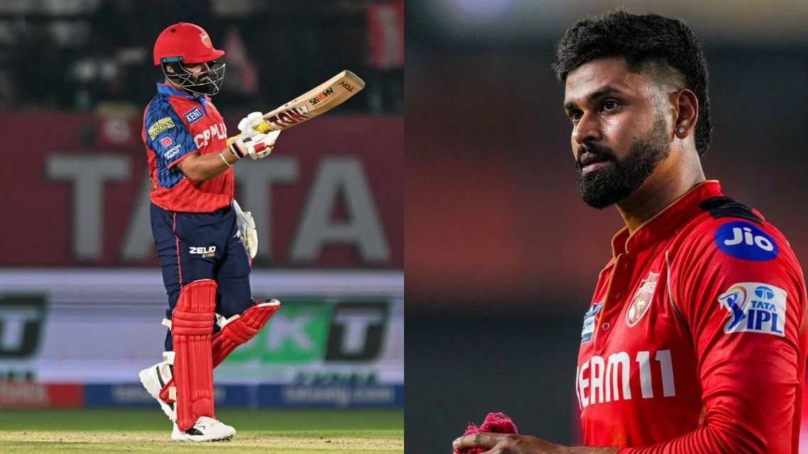 Prabhsimran Singh Shreyas Iyer. Image Credits: AFP/X