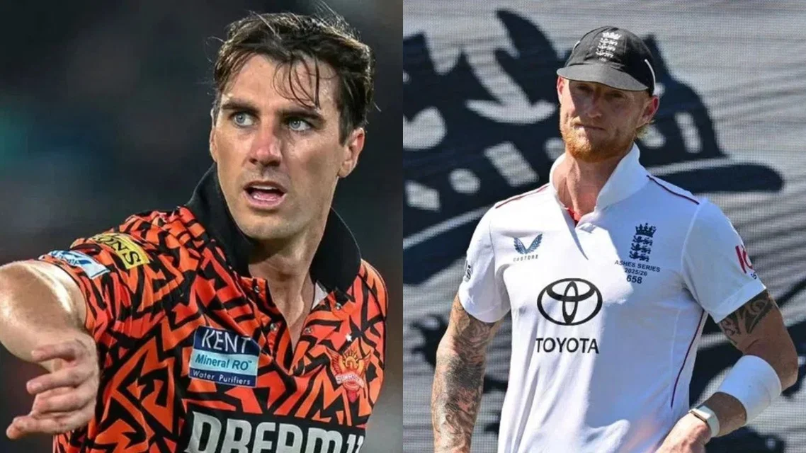 Pat Cummins and Ben Stokes [Source: AFP]