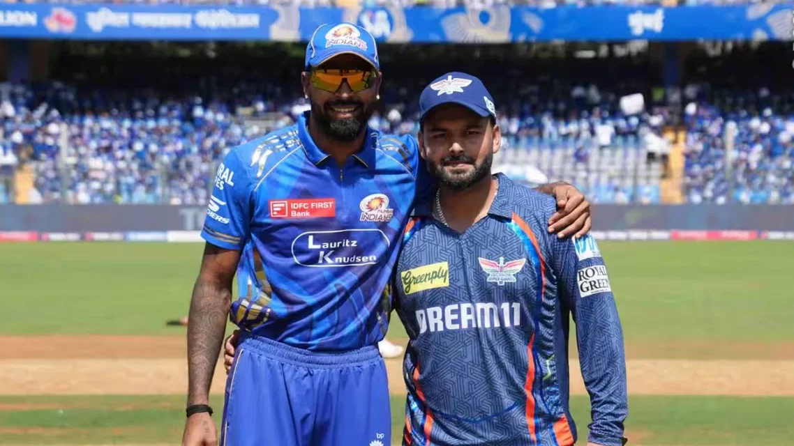 Hardik Pandya & Rishabh Pant in IPL 2025. Credits- BCCI