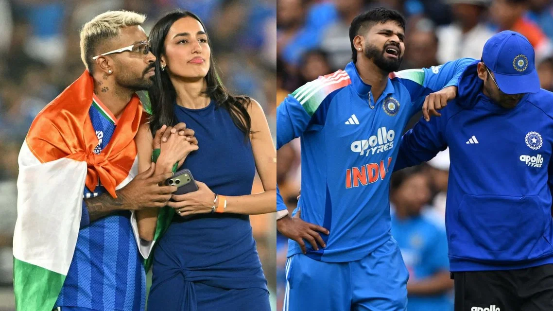 Hardik Pandya and Shreyas Iyer [Source: AFP]