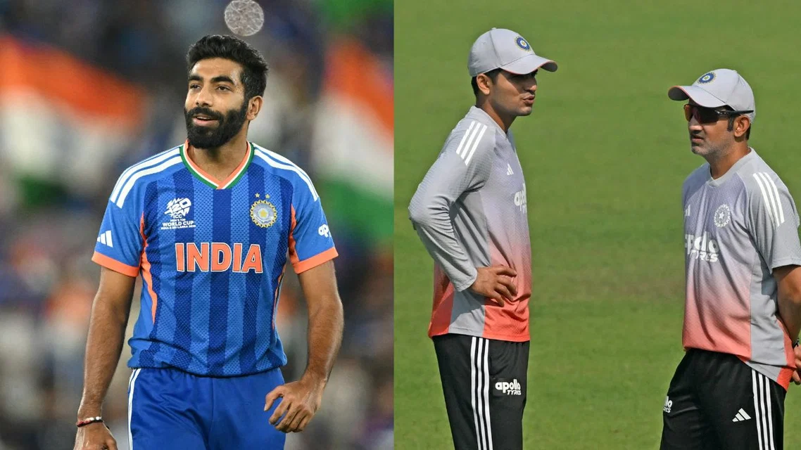 Jasprit Bumrah, Shubman Gill and Gautam Gambhir (Source: AFP)