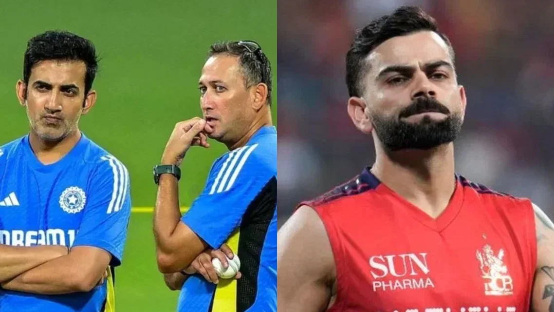 Gautam Gambhir Ajit Agarkar and Virat Kohli [Source: AFP]