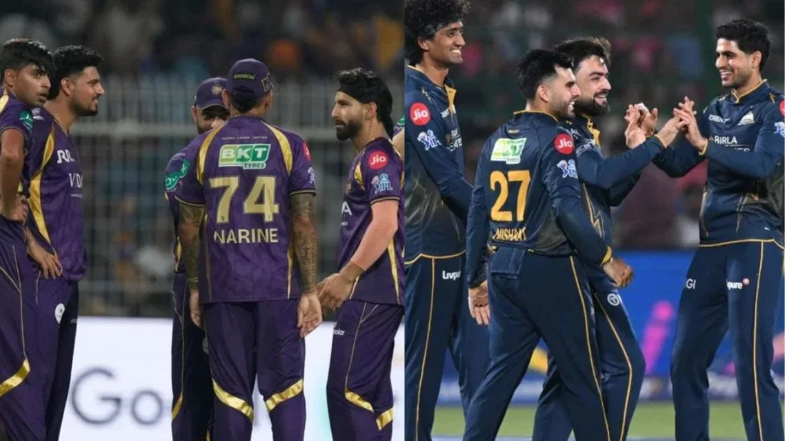 KKR vs GT Head To Head Records (Source: AP)