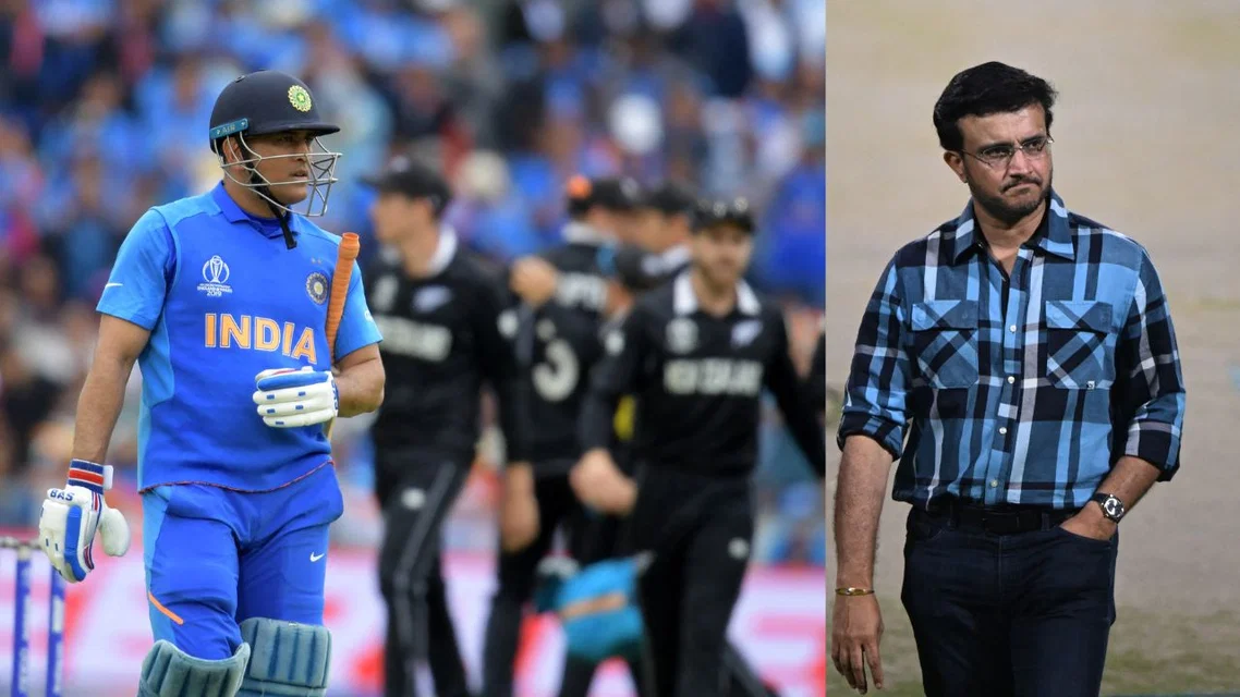 Sourav Ganguly bashes MS Dhoni for 2019 WC Loss. Credits- AFP