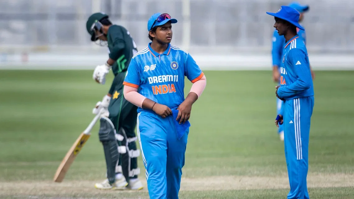 Vaibhav Sooryavanshi for India. Image Credits: AFP