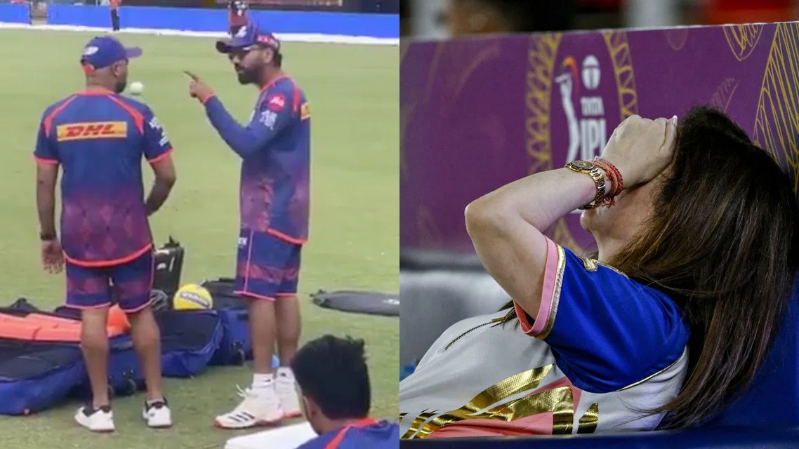 Rohit Sharma Fights with MI Staff, Nita Ambani Disappointed. Image Credits: X/AFP