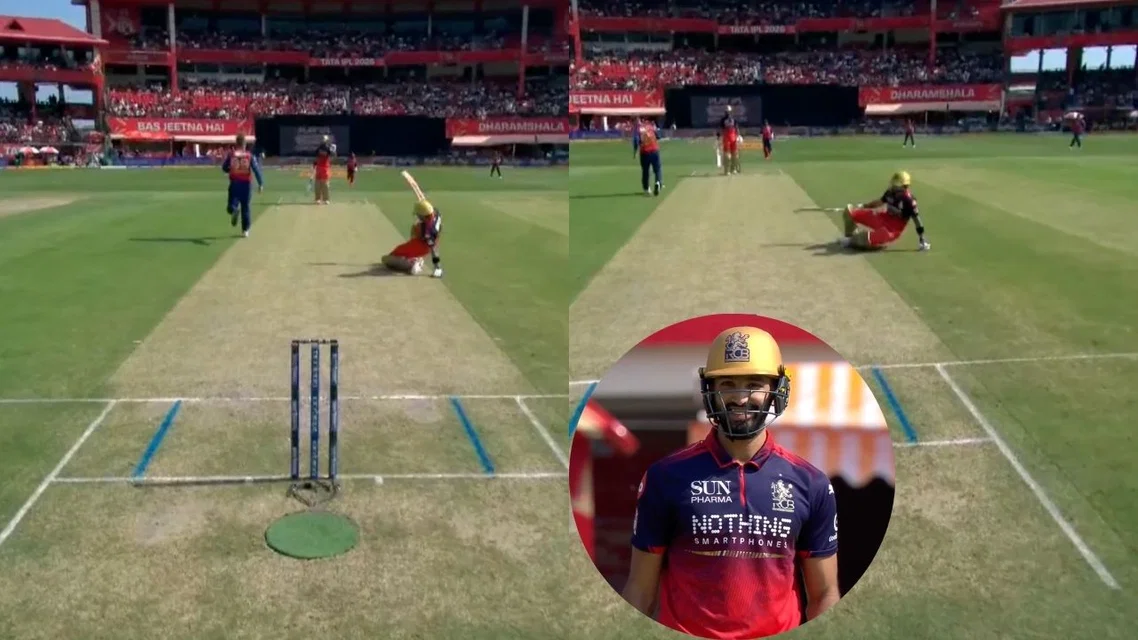 Virat Kohli Escapes Injury, Devdutt Padikkal Smiles. Image Credits: JioHotstar