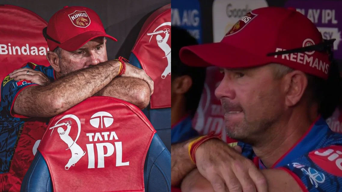 Ricky Ponting in the PBKS dugout [Source: X]