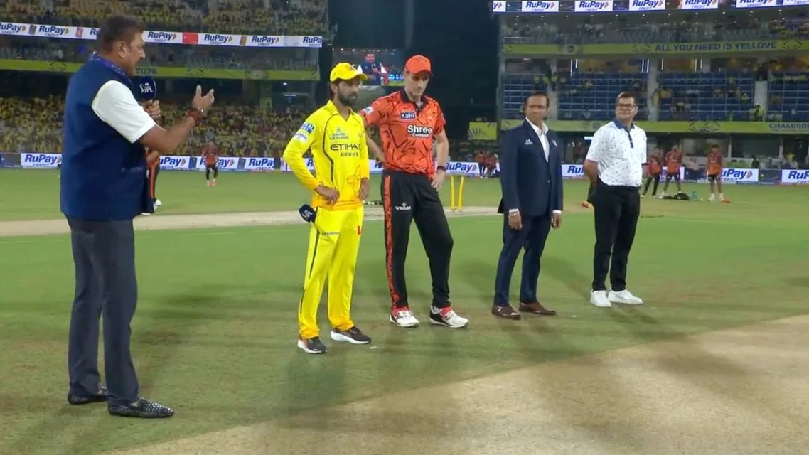 CSK elects to bat vs SRH [Source: Screengrab/JioHotstar]
