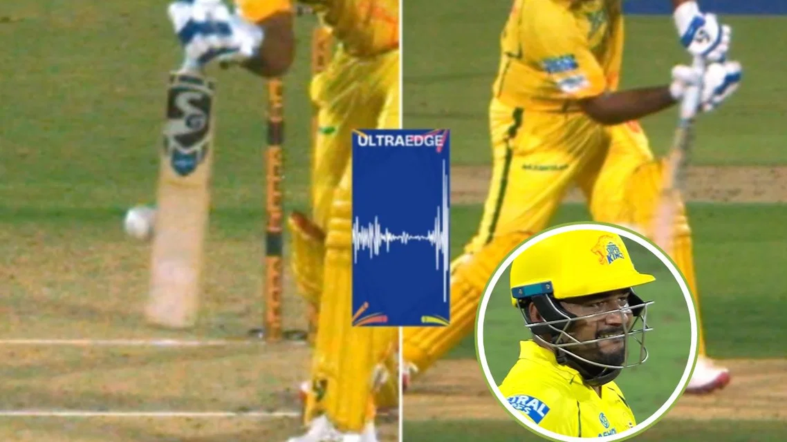 Samson makes DRS howler vs SRH [Source: Screngrab/JioHotstar]
