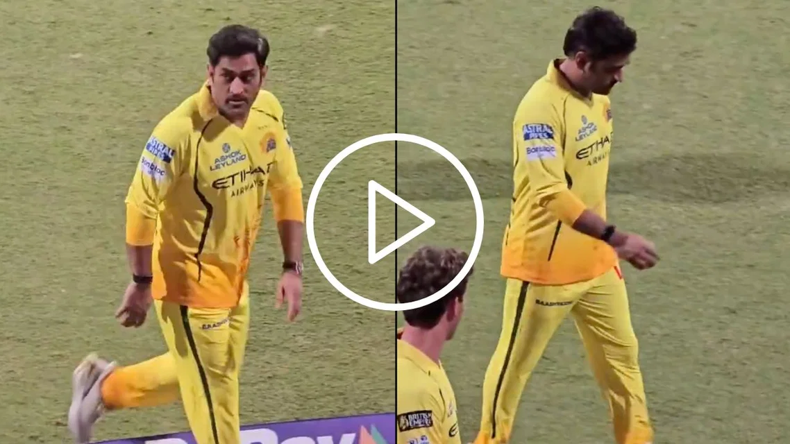 MS Dhoni at Chepauk - (Source: ScreenGrab/X.com)