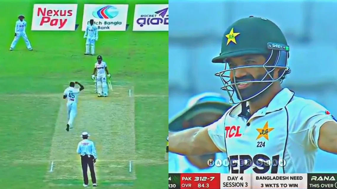 Mohmmad Rizwan hugging gesture towards Nahid Rana. [Source - @mumar2006/X]