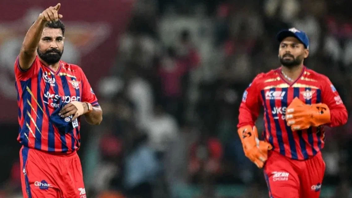 Mohammed Shami and Rishabh Pant [Source: AFP]