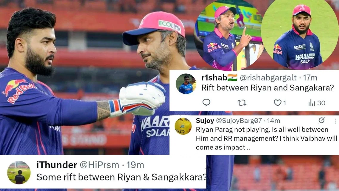 TR on Riyan Parag's absence against LSG. [Source - X]