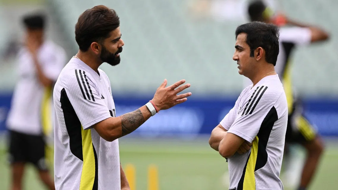 Virat Kohli Gautam Gambhir for India. Image Credits: AFP