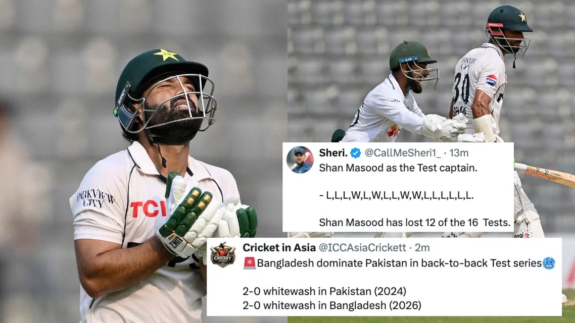 PAK vs BAN , Mohammad Rizwan Litton Das. Image Credits: AFP/X