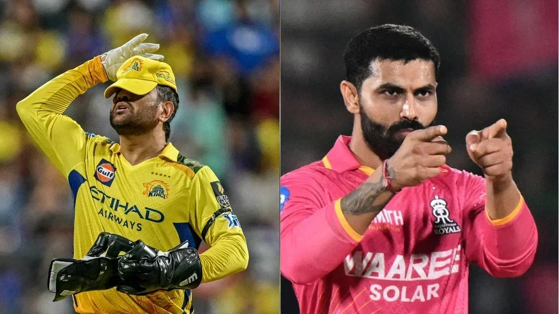 MS Dhoni for CSK Ravindra Jadeja for RR in IPL. Image Credits: AFP/AP
