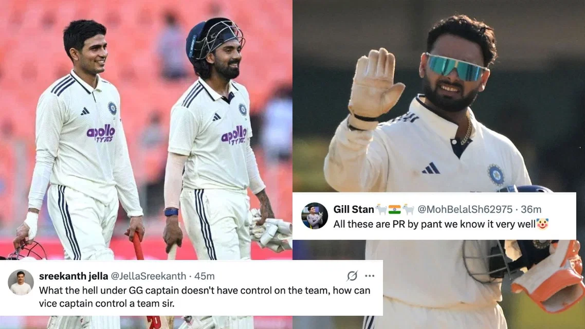 Shubman Gill accused of playing politics with Rishabh Pant [Source: AFP, X]