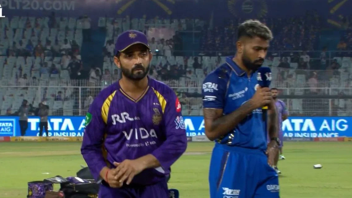 MI vs KKR Toss - (Source: ScreenGrab/X.com)