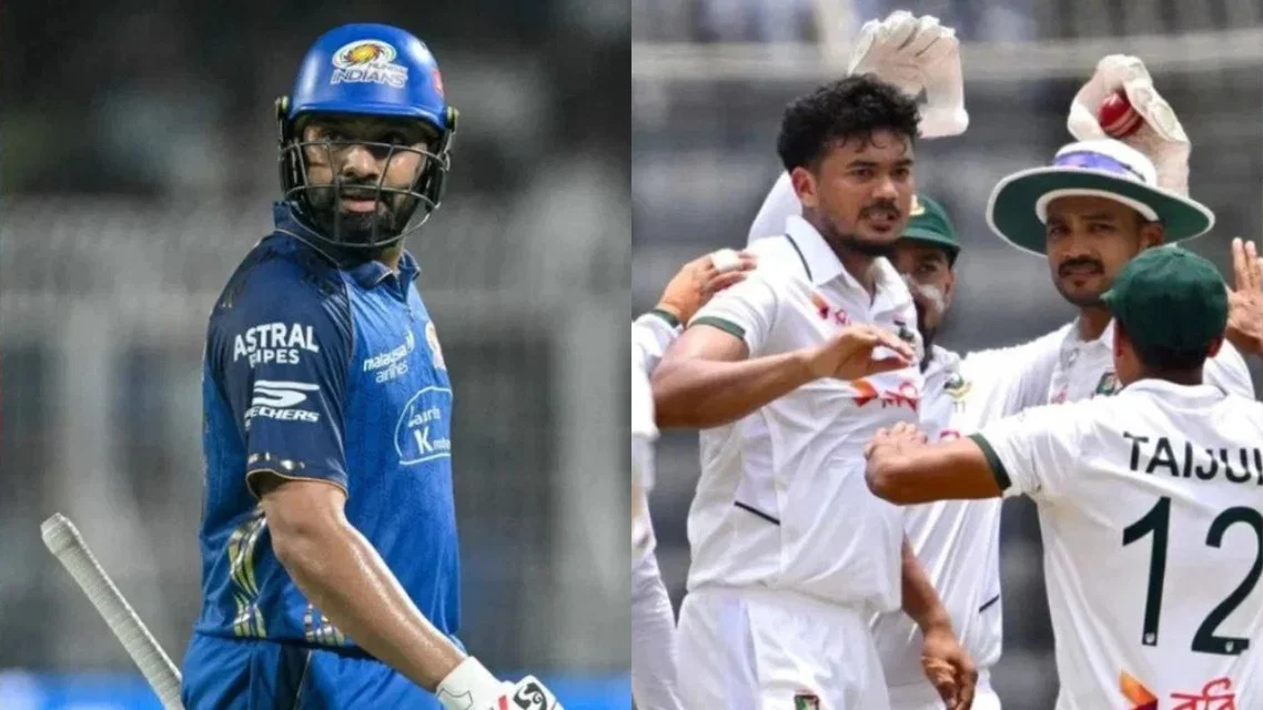 Rohit Sharma and Bangladesh team [Source: AP, AFP]