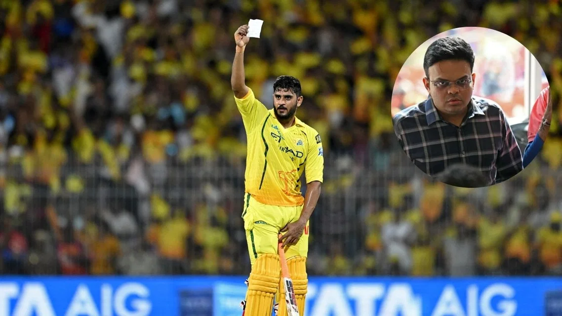 Urvil Patel for CSK. Image Credits: AFP
