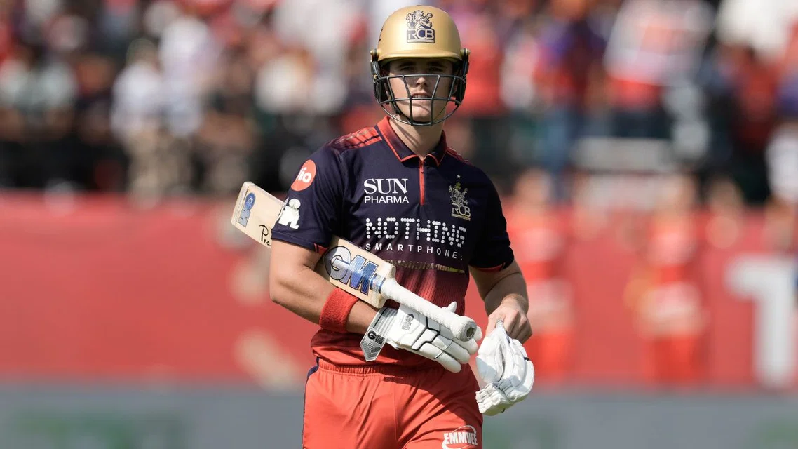 Jacob Bethell missed RCB vs SRH match due to injury [Source: AP]