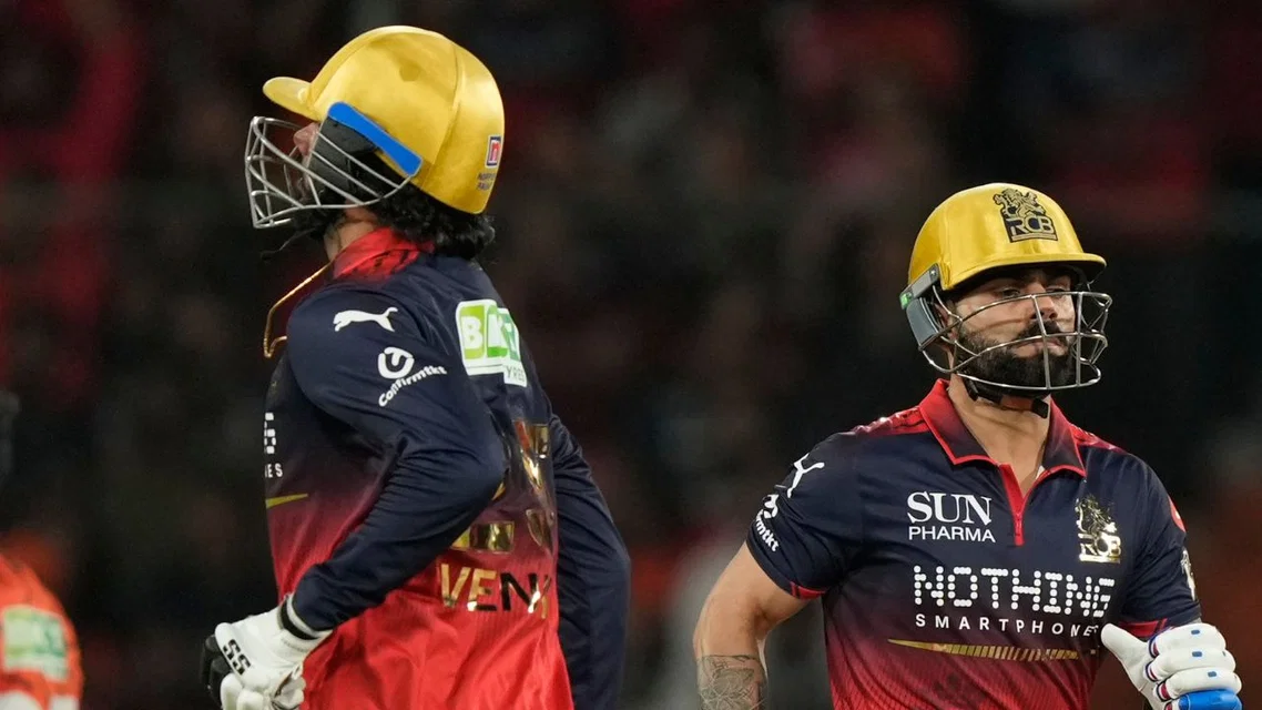 Kohli and Venky Iyer opened for RCB vs SRH. Image Credits - AP