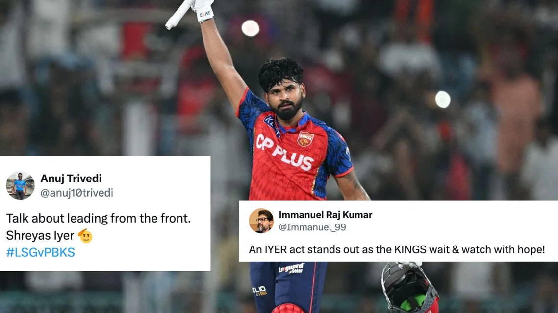 Fans react to Shreyas Iyer's IPL hundred [Source: AFP]