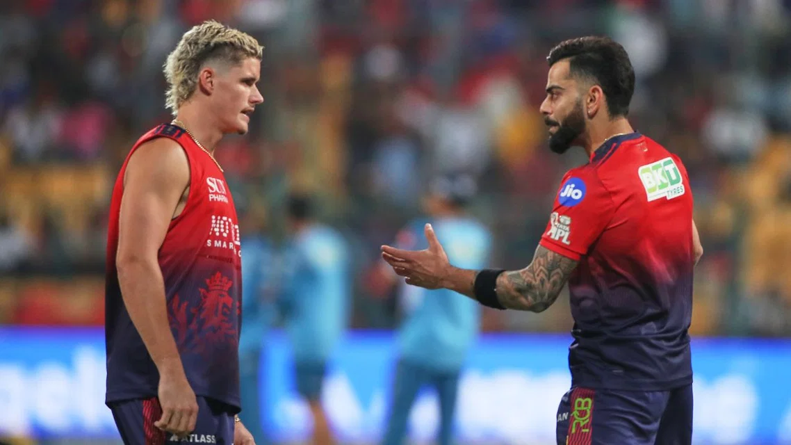 Jacob Bethell and Virat Kohli (Source: AP)