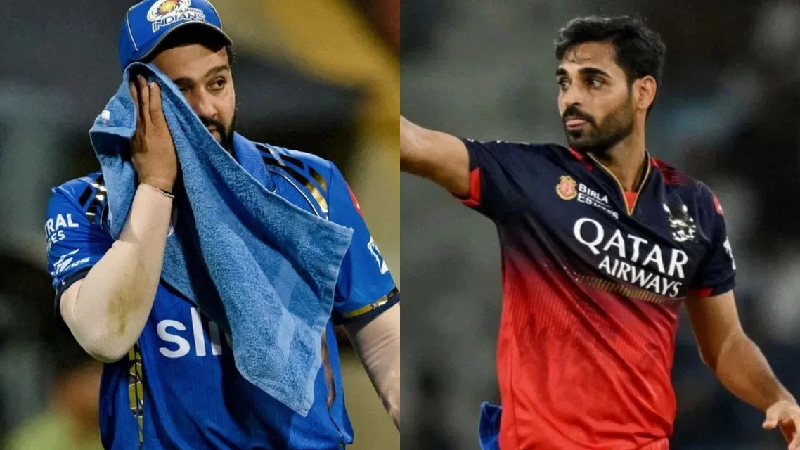 Bhuvneshwar Kumar throws shade at Rohit Sharma [Source: AFP]