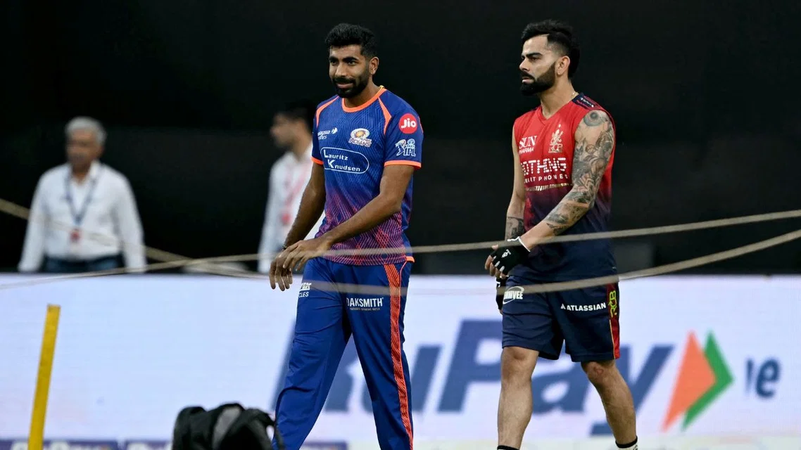 Jasprit Bumrah Virat Kohli. Image Credits: AFP