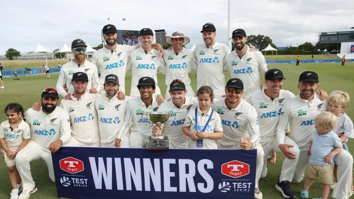 New Zealand Test team [Source: AFP]