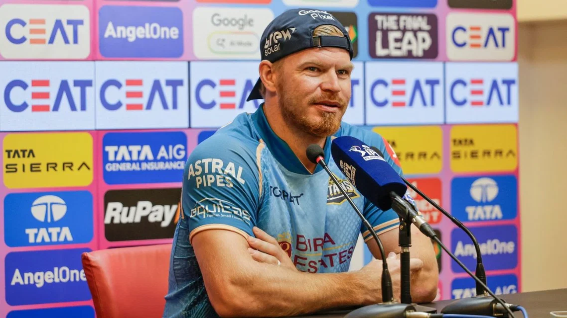 Glenn Phillips during RCB vs GT press conference [Source: CricketCentrl/X.com]