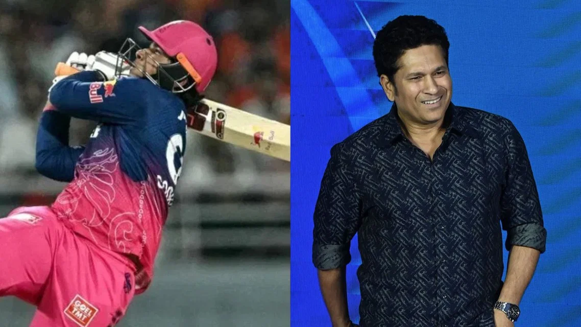 Sachin Tendulkar reacts on Vaibhav Sooryavanshi. [Source - AFP]