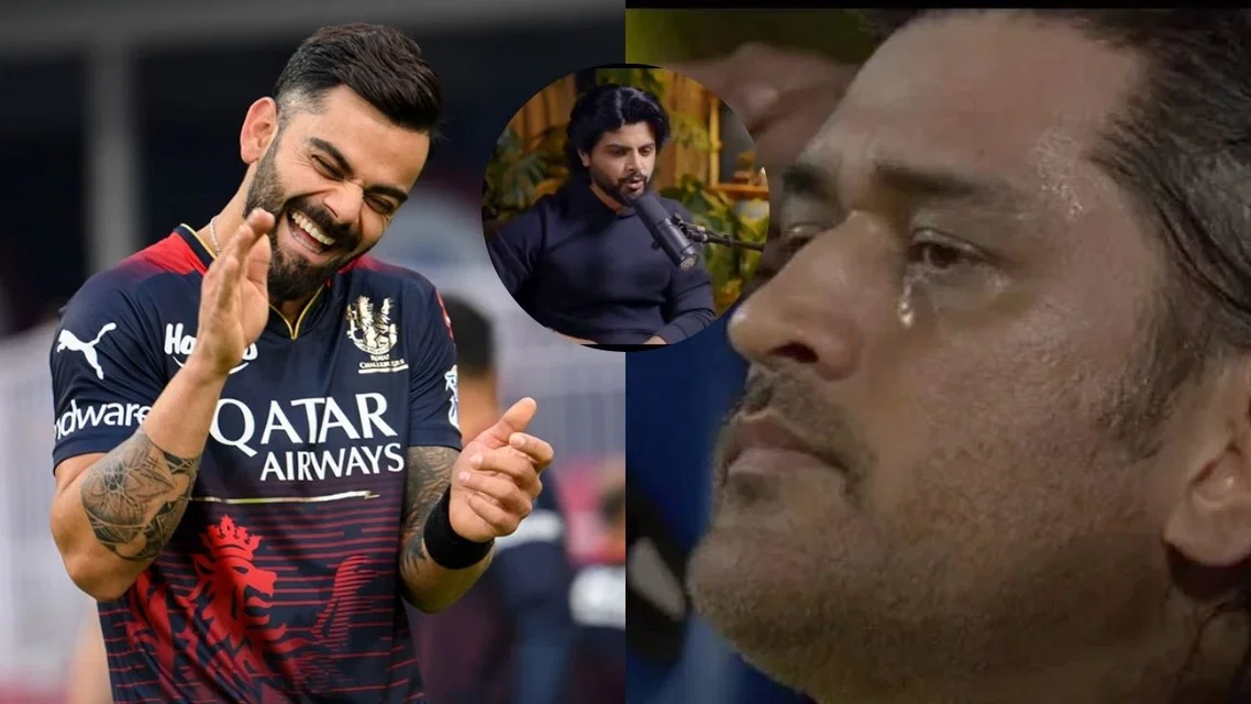 Virat Kohli MS Dhoni for RCB vs CSK. Image Credits: X