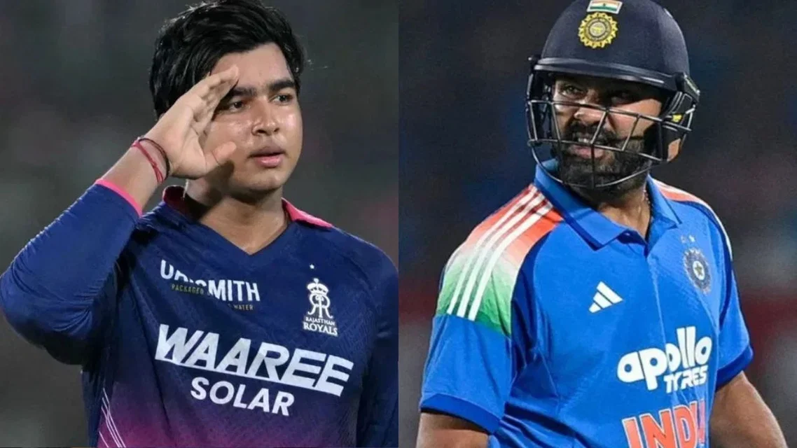 Vaibhav Sooryavanshi Rohti Sharma. [Source - AFP]
