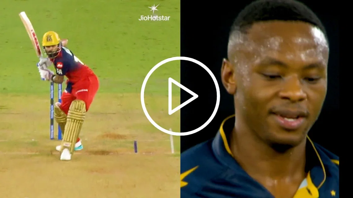Virat Kohli and Kagiso Rabada (Source:Screengrab)