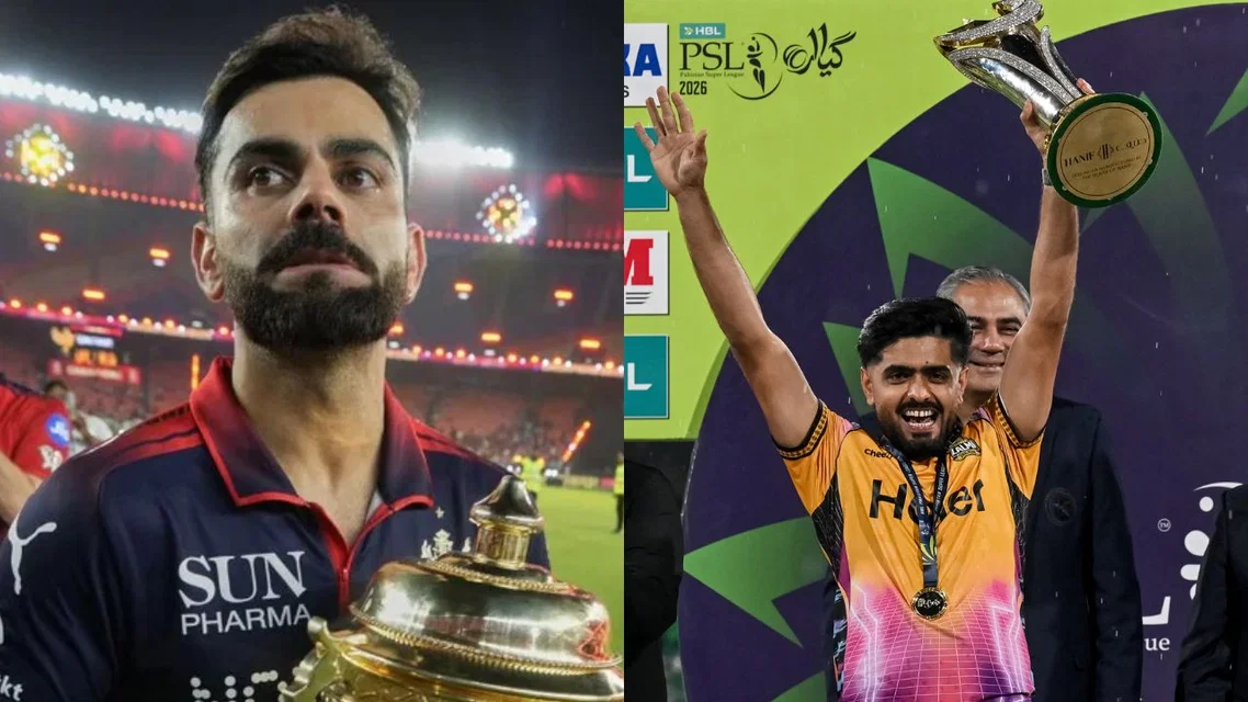 Virat Kohli, Babar Azam win IPL and PSL in same year [Source: AFP]