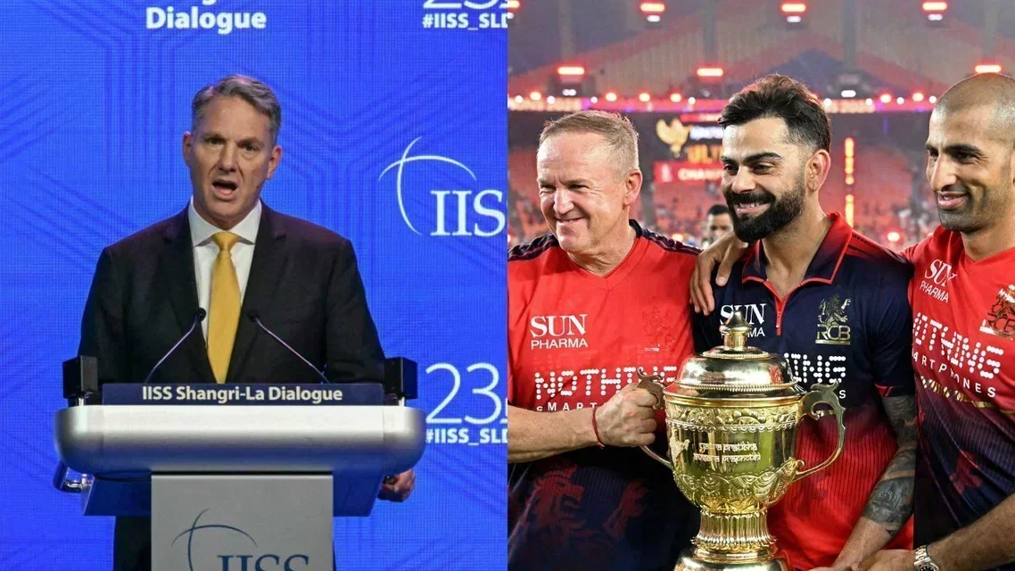 Australia deputy PM and Virat Kohli - (Source: AFP)