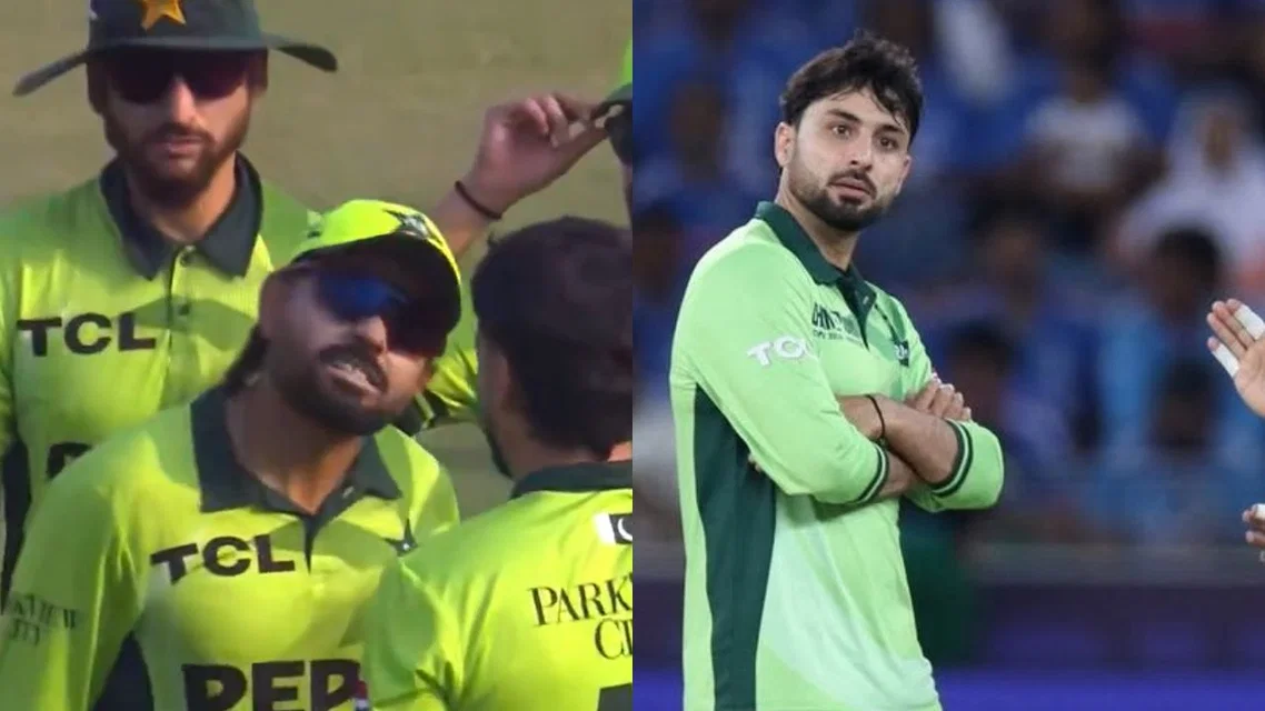 Babar Azam and Abrar Ahmed [Source: screengrab]